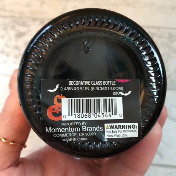 Spooky Witchcraft Evil Black Cat Potion Apothecary Glass Bottle Decoration - Picture 6 of 12